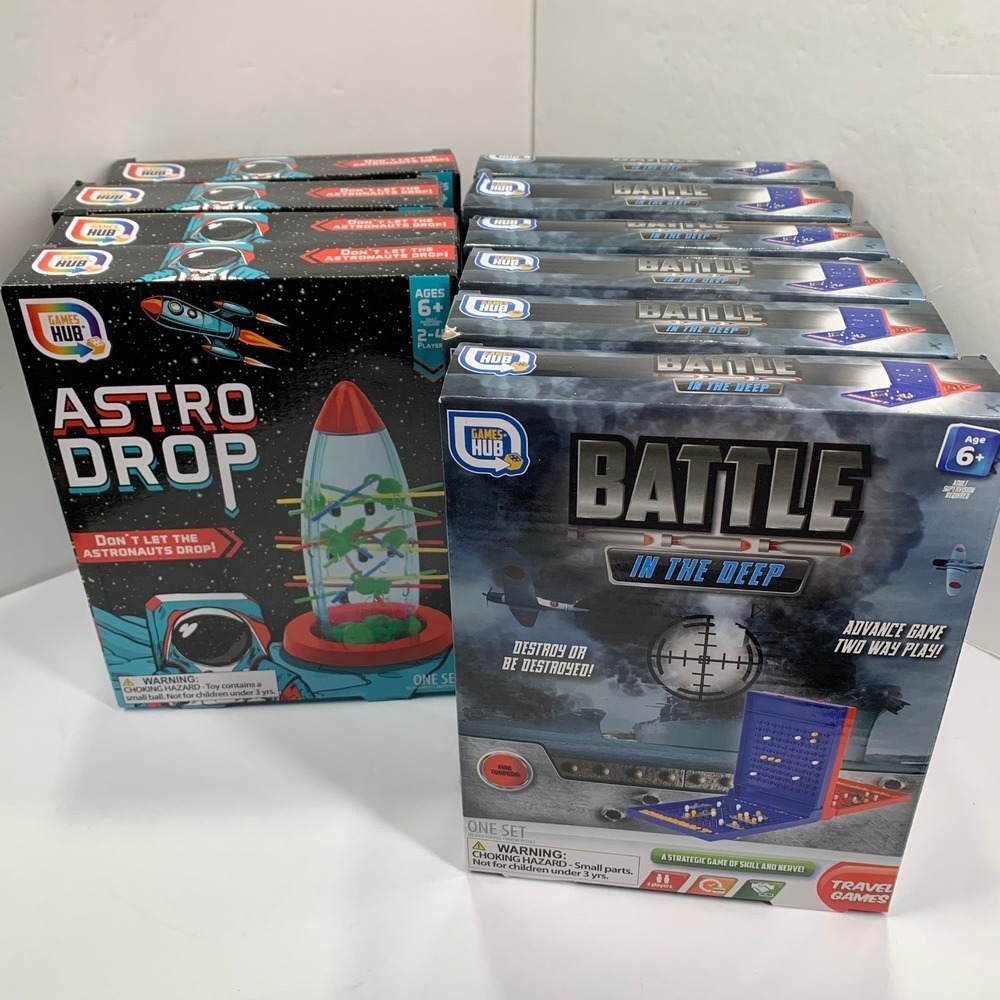 Lot of 10 Travel Size Game New Sealed Battle & Astro Drop Gift Stocking Stuffers
